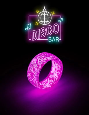 Unisex Luminous Rings - Glow in the Dark Resin Rings for Men & Women SJB-DIAMOND ELITES