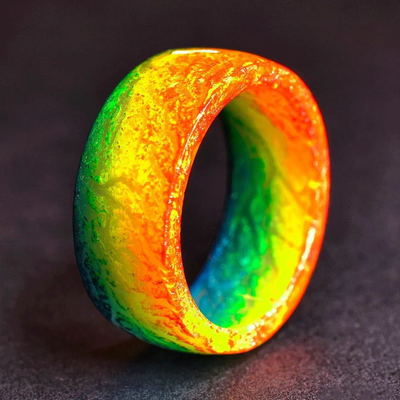 Unisex Luminous Rings - Glow in the Dark Resin Rings for Men & Women SJB-DIAMOND ELITES