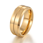 Electroplating Ring - Men's Titanium Steel Geometric Ring SJB-DIAMOND ELITES