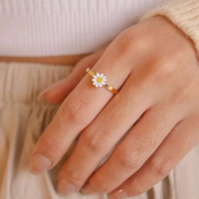 Fidget Spinner Rotatable Ring For Women SJB-DIAMOND ELITES