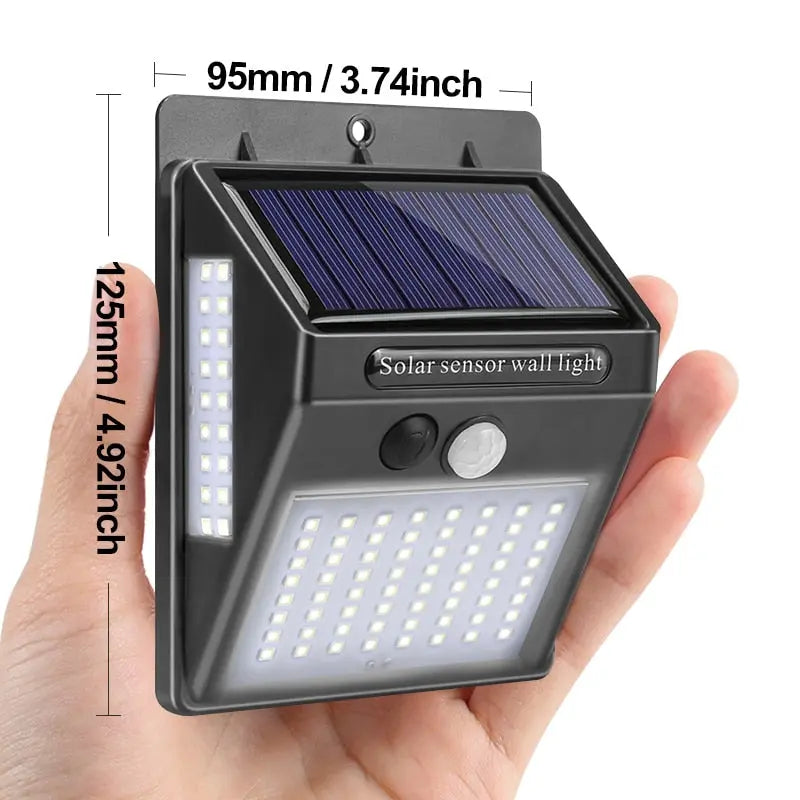 Garden Solar Lamp - PIR Motion Sensor LED Outdoor Light Waterproof SJB-DIAMOND ELITES