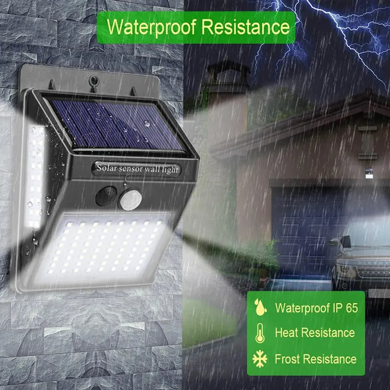 Garden Solar Lamp - PIR Motion Sensor LED Outdoor Light Waterproof SJB-DIAMOND ELITES