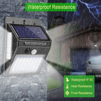 Garden Solar Lamp - PIR Motion Sensor LED Outdoor Light Waterproof SJB-DIAMOND ELITES