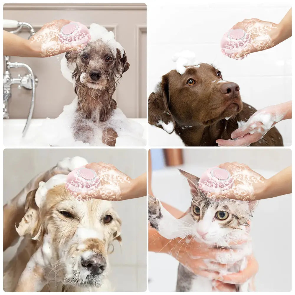 Soft Silicone Dog Brush SJB-DIAMOND ELITES
