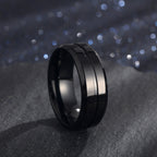 Electroplating Ring - Men's Titanium Steel Geometric Ring SJB-DIAMOND ELITES