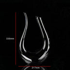 Crystal U-shaped 1500ml Wine Decanter SJB-DIAMOND ELITES