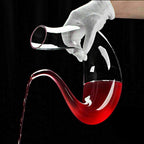 Crystal U-shaped 1500ml Wine Decanter SJB-DIAMOND ELITES