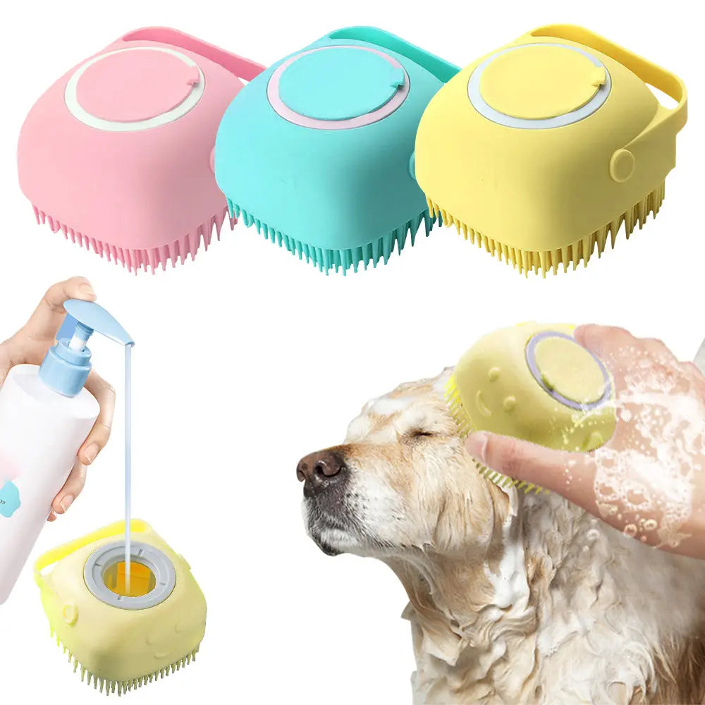 Soft Silicone Dog Brush SJB-DIAMOND ELITES