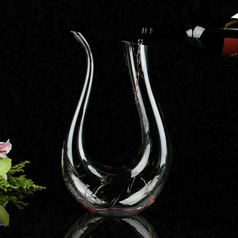 Crystal U-shaped 1500ml Wine Decanter SJB-DIAMOND ELITES