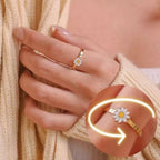Fidget Spinner Rotatable Ring For Women SJB-DIAMOND ELITES