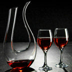 Crystal U-shaped 1500ml Wine Decanter SJB-DIAMOND ELITES