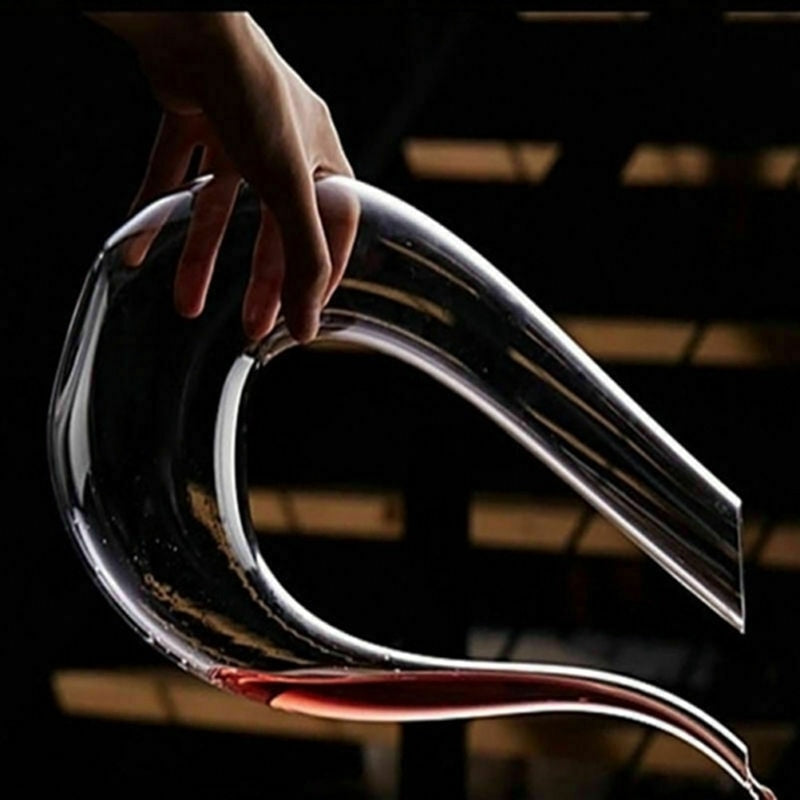 Crystal U-shaped 1500ml Wine Decanter SJB-DIAMOND ELITES