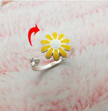 Fidget Spinner Rotatable Ring For Women SJB-DIAMOND ELITES